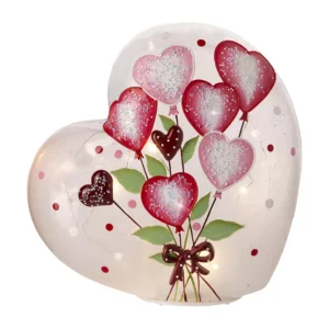 love balloon heart shaped table light